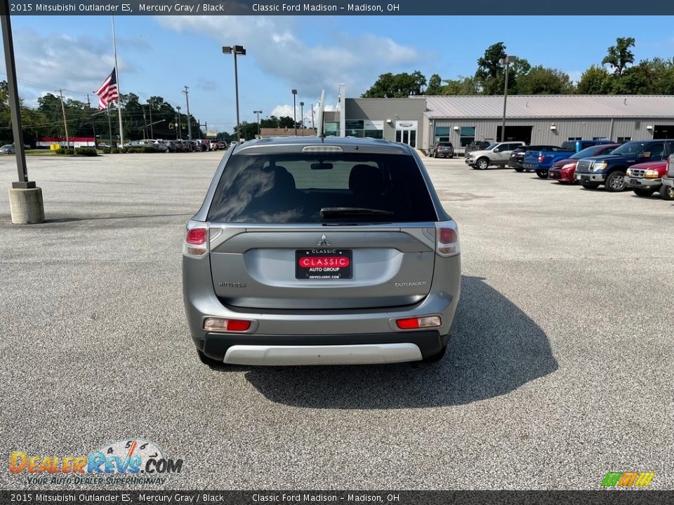 2015 Mitsubishi Outlander ES Mercury Gray / Black Photo #6