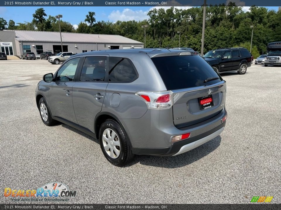 2015 Mitsubishi Outlander ES Mercury Gray / Black Photo #7