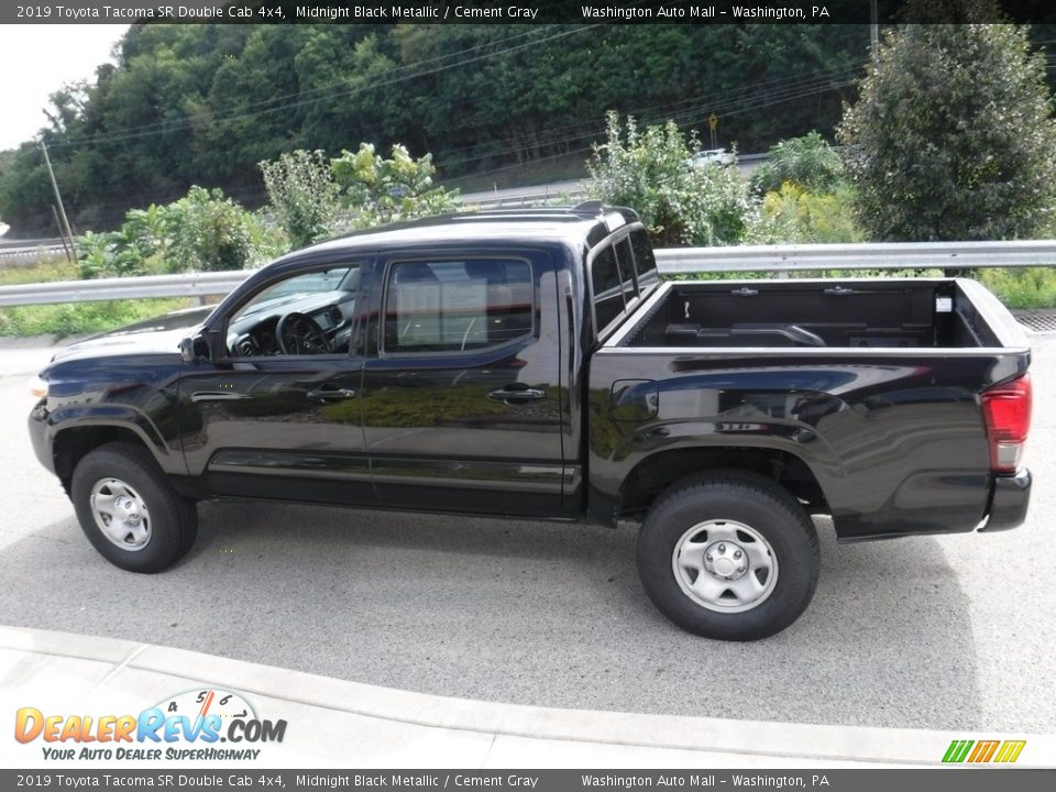 2019 Toyota Tacoma SR Double Cab 4x4 Midnight Black Metallic / Cement Gray Photo #14