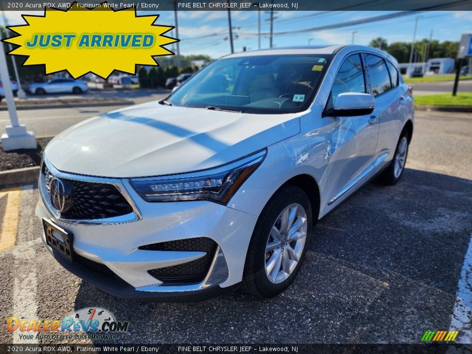 2020 Acura RDX AWD Platinum White Pearl / Ebony Photo #1