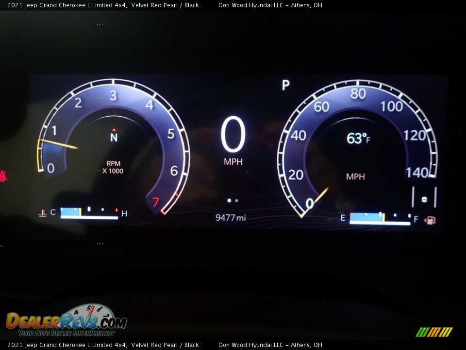 2021 Jeep Grand Cherokee L Limited 4x4 Velvet Red Pearl / Black Photo #28