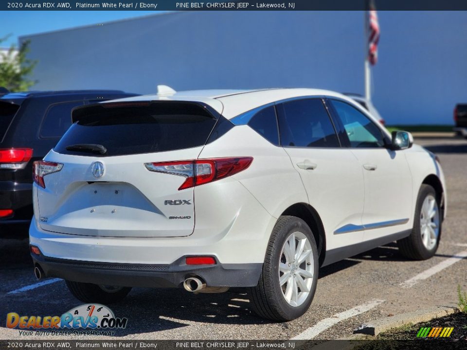 2020 Acura RDX AWD Platinum White Pearl / Ebony Photo #7