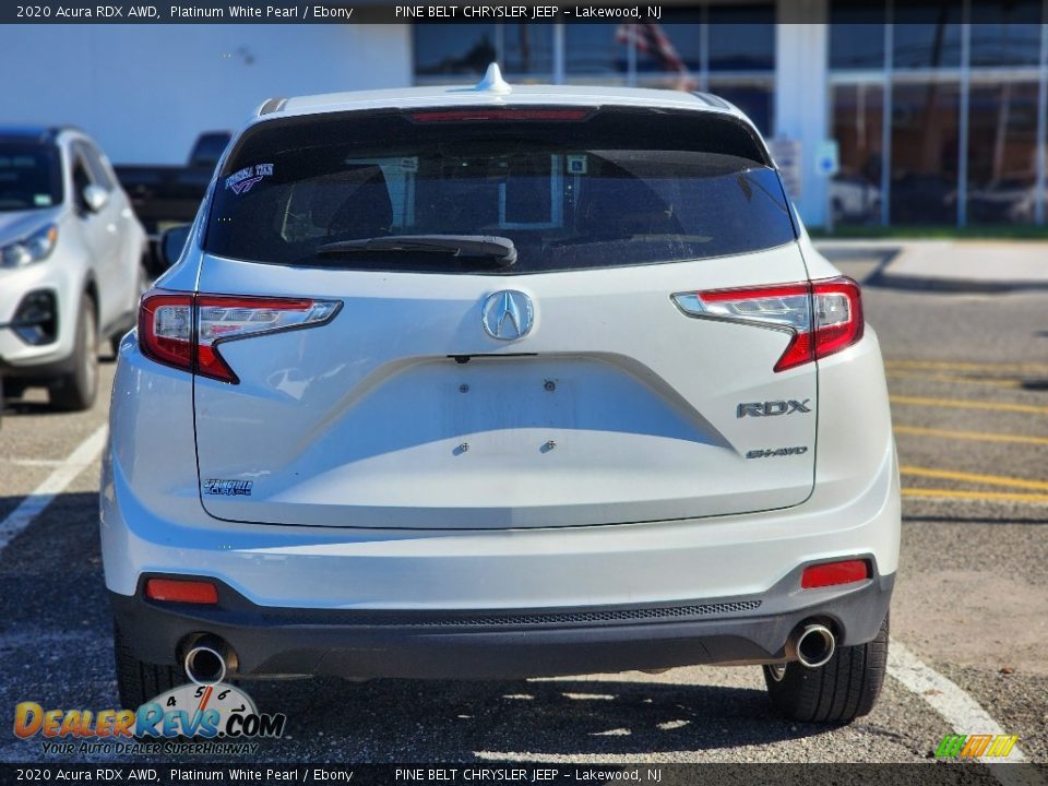 2020 Acura RDX AWD Platinum White Pearl / Ebony Photo #8