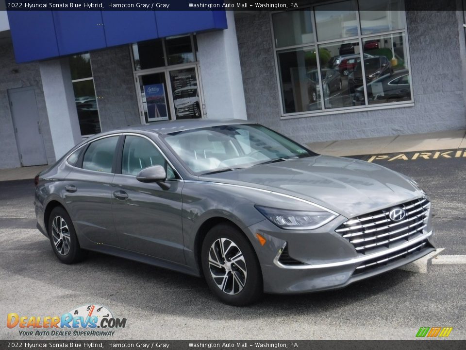 2022 Hyundai Sonata Blue Hybrid Hampton Gray / Gray Photo #1