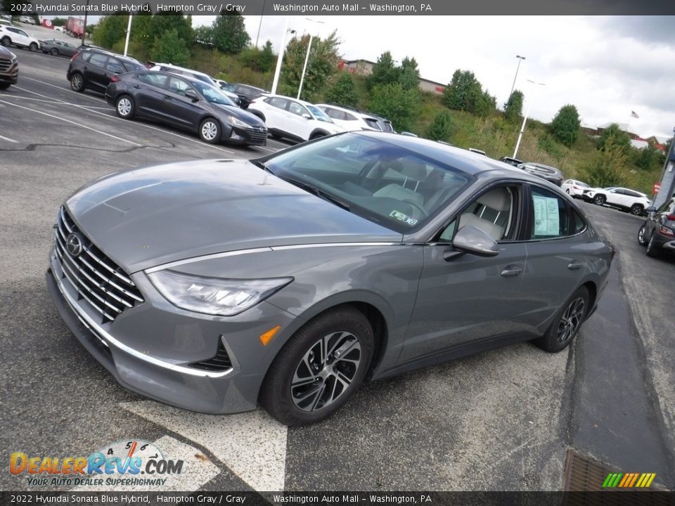 2022 Hyundai Sonata Blue Hybrid Hampton Gray / Gray Photo #5