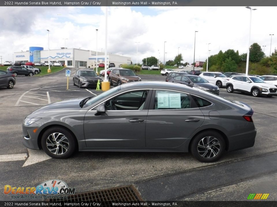 2022 Hyundai Sonata Blue Hybrid Hampton Gray / Gray Photo #6