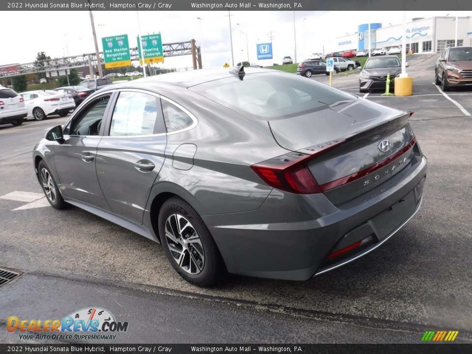 2022 Hyundai Sonata Blue Hybrid Hampton Gray / Gray Photo #8