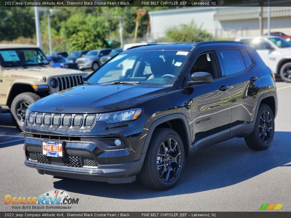 2022 Jeep Compass Altitude 4x4 Diamond Black Crystal Pearl / Black Photo #1