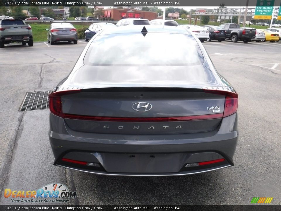 2022 Hyundai Sonata Blue Hybrid Hampton Gray / Gray Photo #9