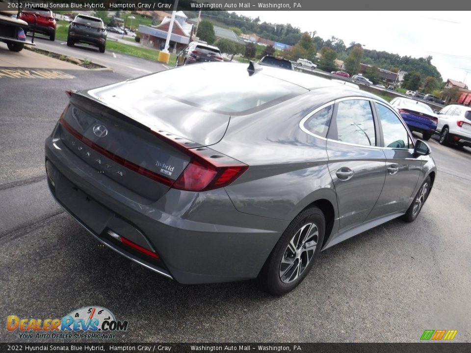 2022 Hyundai Sonata Blue Hybrid Hampton Gray / Gray Photo #10