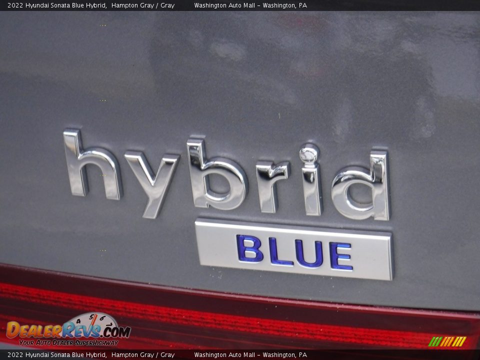 2022 Hyundai Sonata Blue Hybrid Hampton Gray / Gray Photo #11