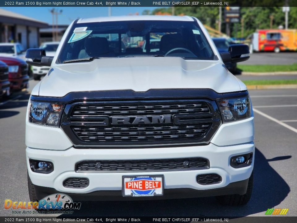 2022 Ram 1500 Big Horn Night Edition Crew Cab 4x4 Bright White / Black Photo #2