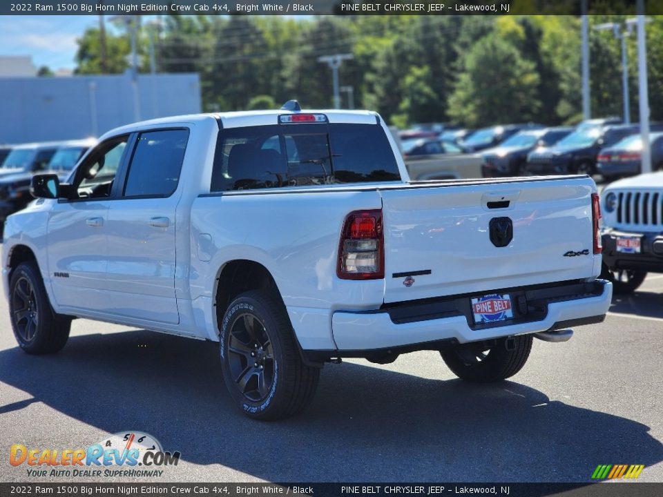 2022 Ram 1500 Big Horn Night Edition Crew Cab 4x4 Bright White / Black Photo #4