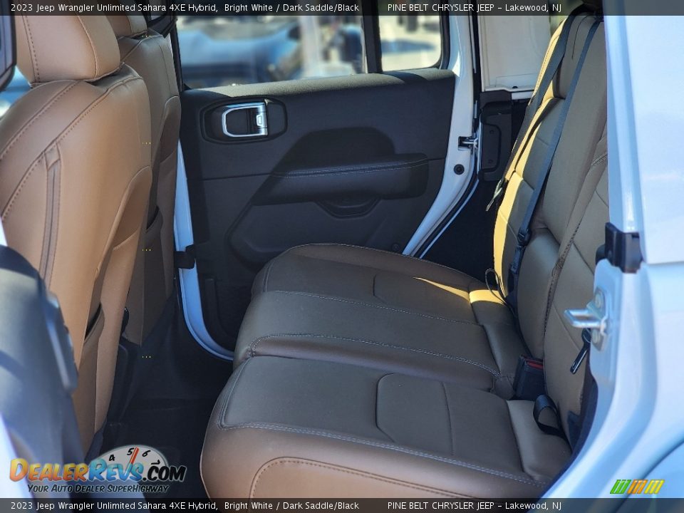 2023 Jeep Wrangler Unlimited Sahara 4XE Hybrid Bright White / Dark Saddle/Black Photo #6