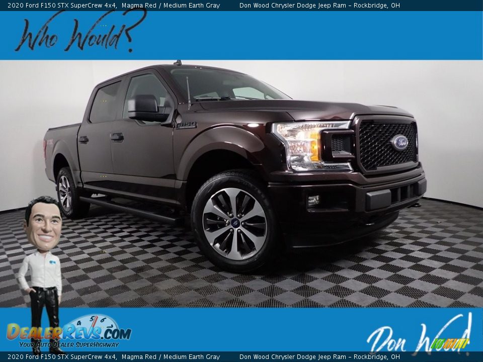 2020 Ford F150 STX SuperCrew 4x4 Magma Red / Medium Earth Gray Photo #1
