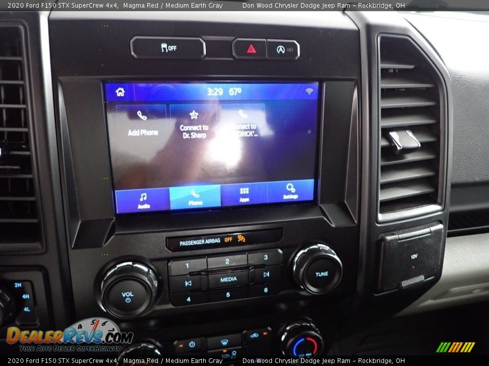 2020 Ford F150 STX SuperCrew 4x4 Magma Red / Medium Earth Gray Photo #2