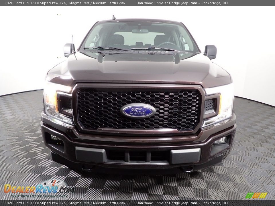 2020 Ford F150 STX SuperCrew 4x4 Magma Red / Medium Earth Gray Photo #4