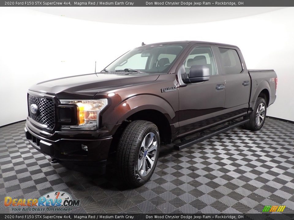 2020 Ford F150 STX SuperCrew 4x4 Magma Red / Medium Earth Gray Photo #5