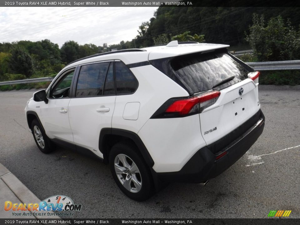 2019 Toyota RAV4 XLE AWD Hybrid Super White / Black Photo #15