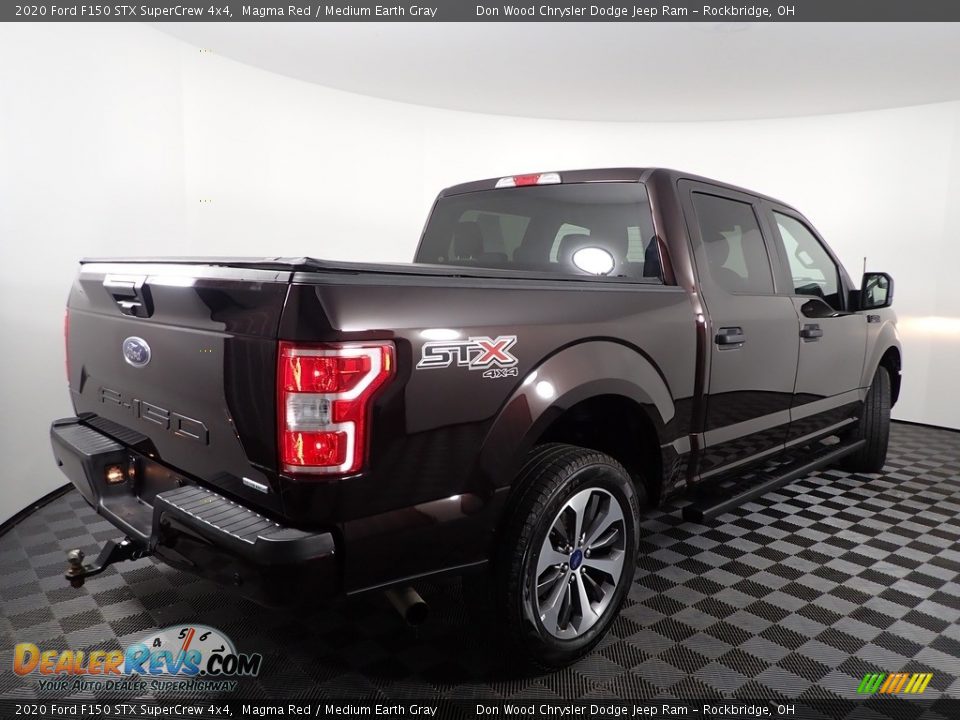 2020 Ford F150 STX SuperCrew 4x4 Magma Red / Medium Earth Gray Photo #10
