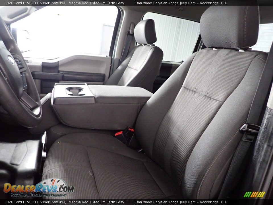 2020 Ford F150 STX SuperCrew 4x4 Magma Red / Medium Earth Gray Photo #14