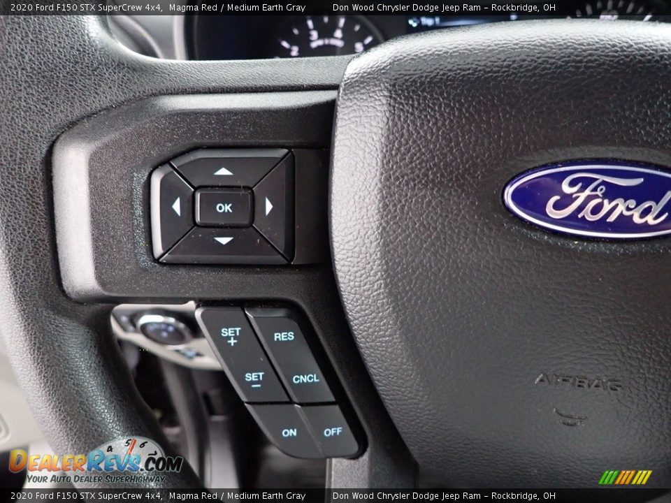 2020 Ford F150 STX SuperCrew 4x4 Magma Red / Medium Earth Gray Photo #16