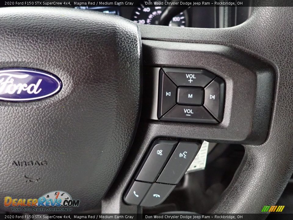 2020 Ford F150 STX SuperCrew 4x4 Magma Red / Medium Earth Gray Photo #17