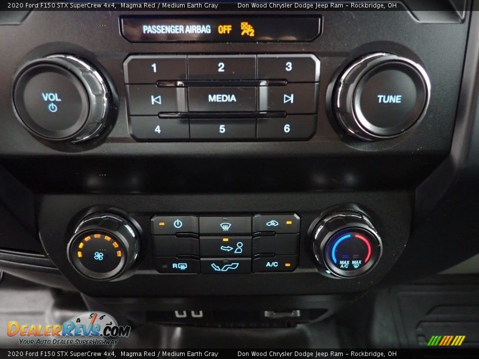 2020 Ford F150 STX SuperCrew 4x4 Magma Red / Medium Earth Gray Photo #19