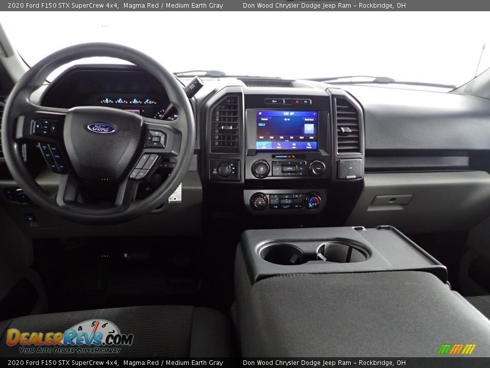 2020 Ford F150 STX SuperCrew 4x4 Magma Red / Medium Earth Gray Photo #25
