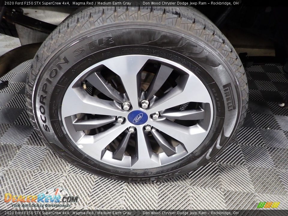 2020 Ford F150 STX SuperCrew 4x4 Magma Red / Medium Earth Gray Photo #30