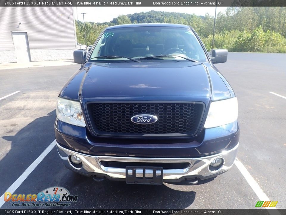 2006 Ford F150 XLT Regular Cab 4x4 True Blue Metallic / Medium/Dark Flint Photo #4