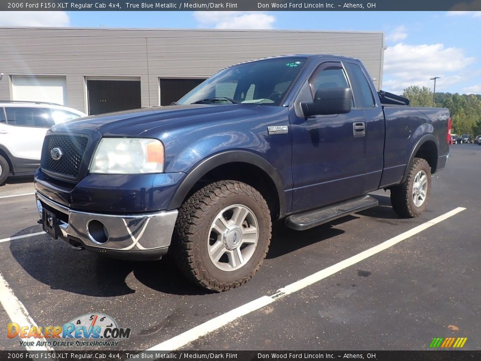 2006 Ford F150 XLT Regular Cab 4x4 True Blue Metallic / Medium/Dark Flint Photo #7