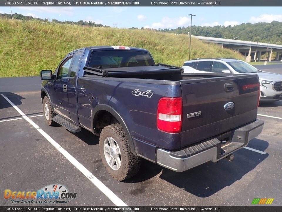 2006 Ford F150 XLT Regular Cab 4x4 True Blue Metallic / Medium/Dark Flint Photo #10