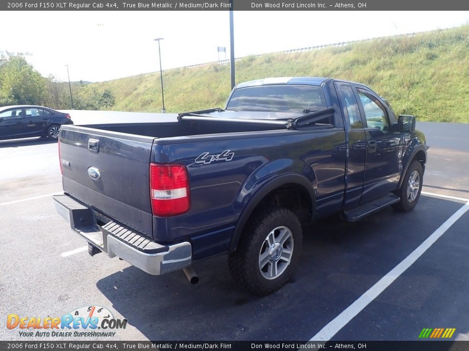 2006 Ford F150 XLT Regular Cab 4x4 True Blue Metallic / Medium/Dark Flint Photo #12