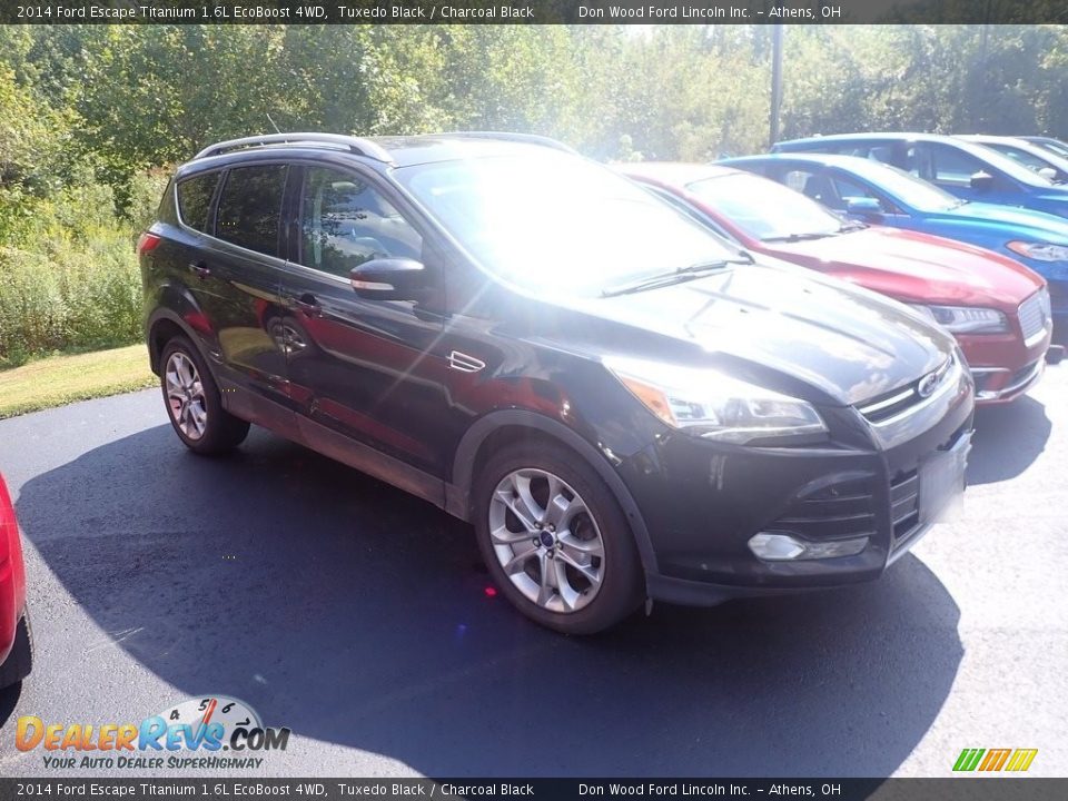 2014 Ford Escape Titanium 1.6L EcoBoost 4WD Tuxedo Black / Charcoal Black Photo #2