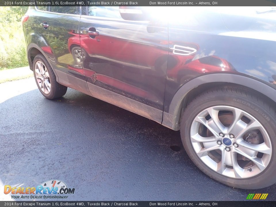 2014 Ford Escape Titanium 1.6L EcoBoost 4WD Tuxedo Black / Charcoal Black Photo #3