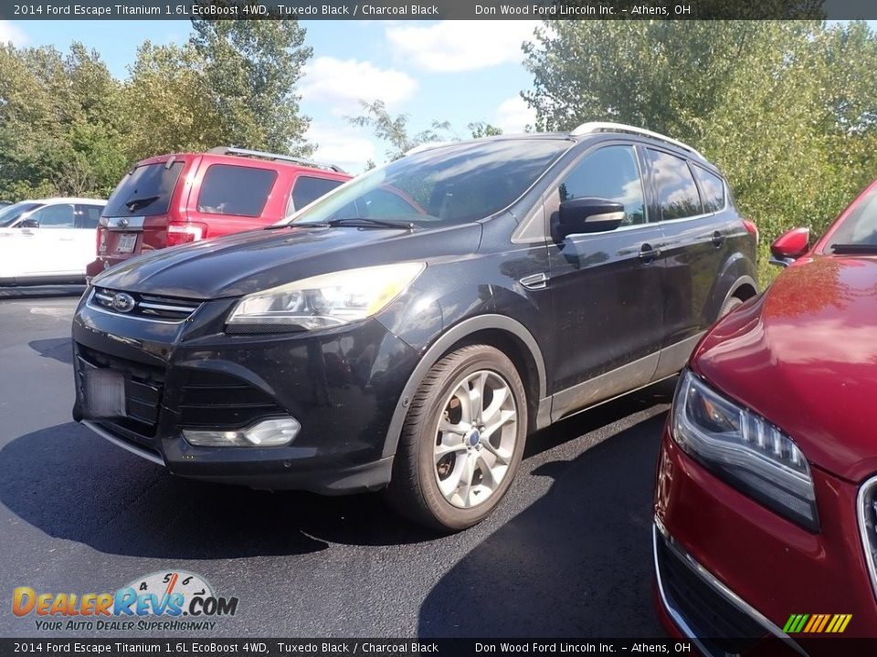 2014 Ford Escape Titanium 1.6L EcoBoost 4WD Tuxedo Black / Charcoal Black Photo #5