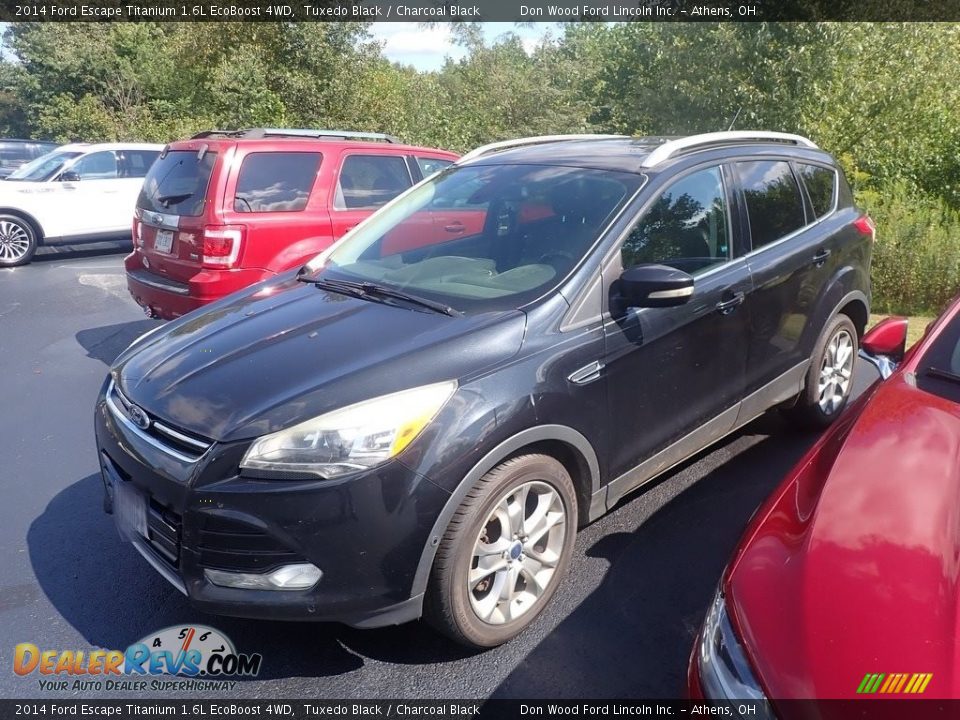 2014 Ford Escape Titanium 1.6L EcoBoost 4WD Tuxedo Black / Charcoal Black Photo #6