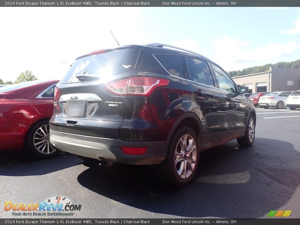 2014 Ford Escape Titanium 1.6L EcoBoost 4WD Tuxedo Black / Charcoal Black Photo #11