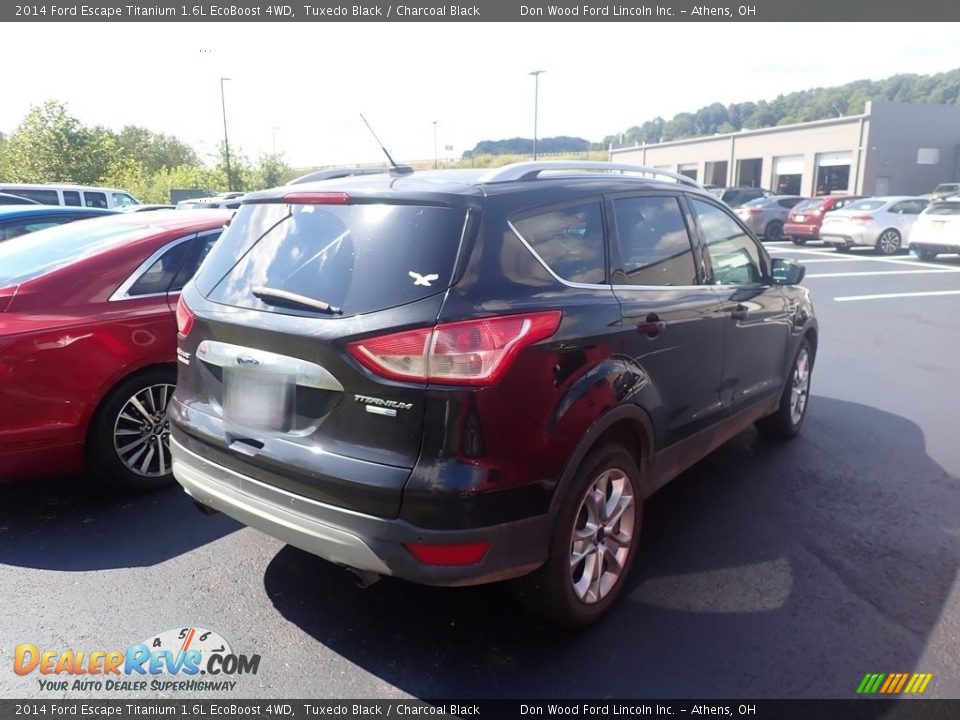 2014 Ford Escape Titanium 1.6L EcoBoost 4WD Tuxedo Black / Charcoal Black Photo #12