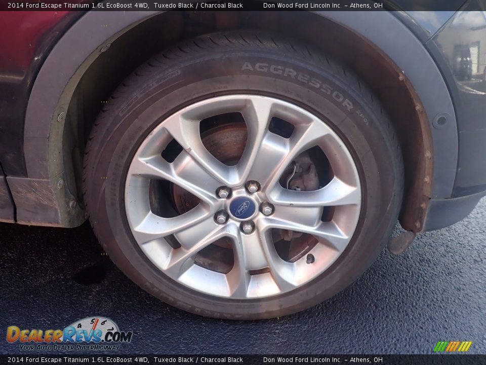 2014 Ford Escape Titanium 1.6L EcoBoost 4WD Tuxedo Black / Charcoal Black Photo #13