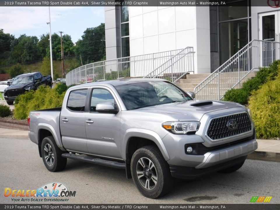2019 Toyota Tacoma TRD Sport Double Cab 4x4 Silver Sky Metallic / TRD Graphite Photo #1