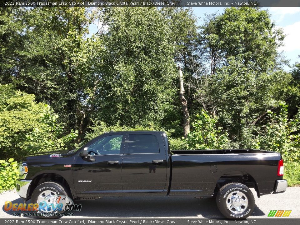 2022 Ram 2500 Tradesman Crew Cab 4x4 Diamond Black Crystal Pearl / Black/Diesel Gray Photo #1