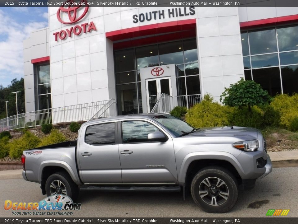 2019 Toyota Tacoma TRD Sport Double Cab 4x4 Silver Sky Metallic / TRD Graphite Photo #2