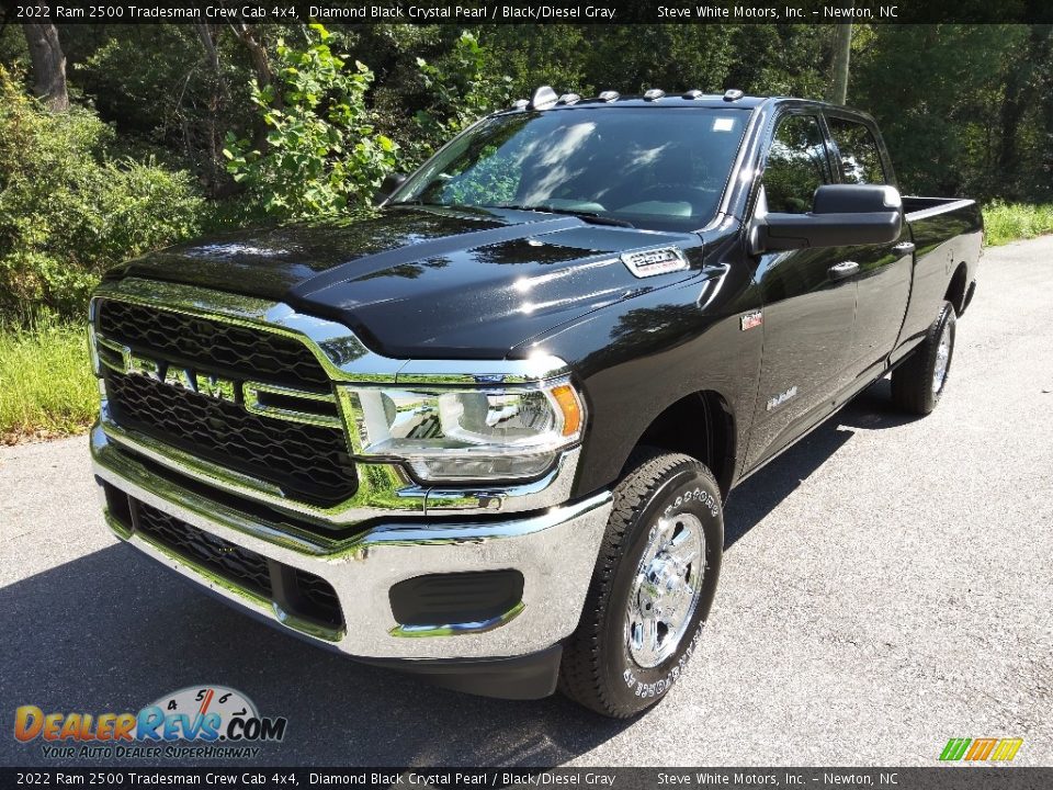 2022 Ram 2500 Tradesman Crew Cab 4x4 Diamond Black Crystal Pearl / Black/Diesel Gray Photo #2