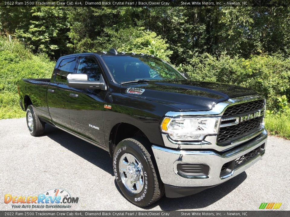 2022 Ram 2500 Tradesman Crew Cab 4x4 Diamond Black Crystal Pearl / Black/Diesel Gray Photo #4