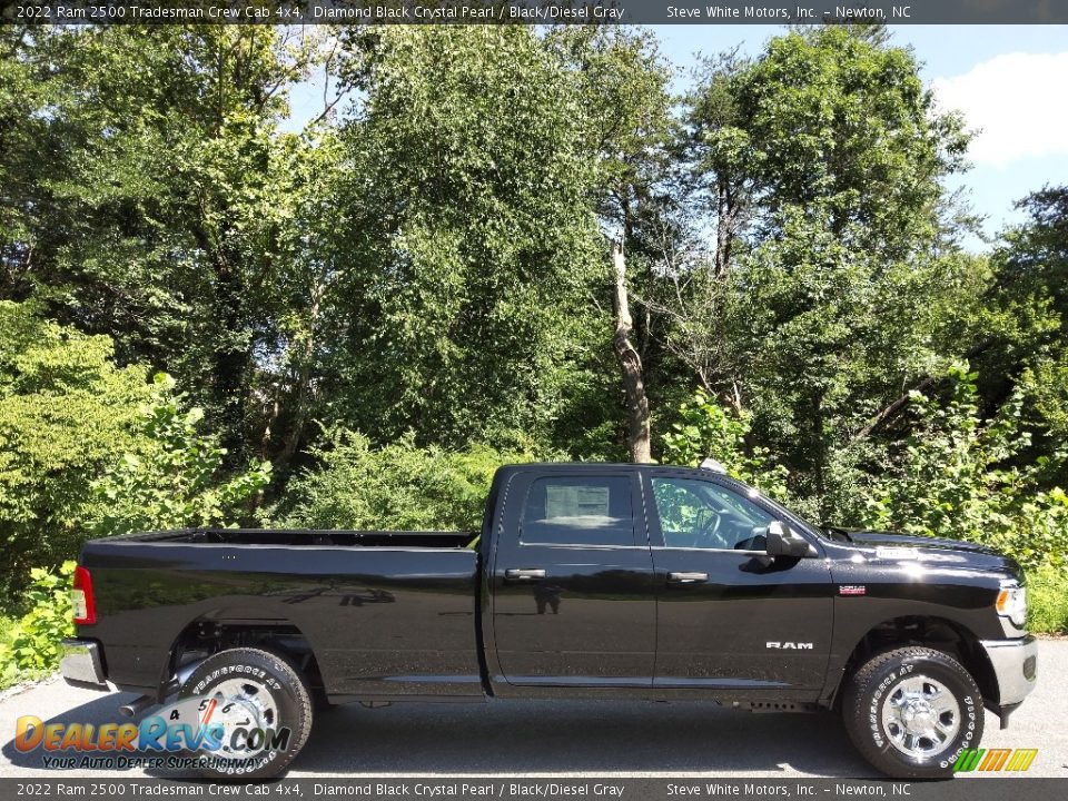 2022 Ram 2500 Tradesman Crew Cab 4x4 Diamond Black Crystal Pearl / Black/Diesel Gray Photo #5