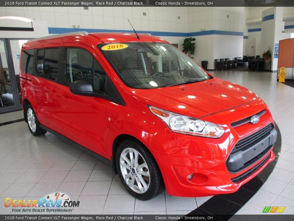 2018 Ford Transit Connect XLT Passenger Wagon Race Red / Charcoal Black Photo #3