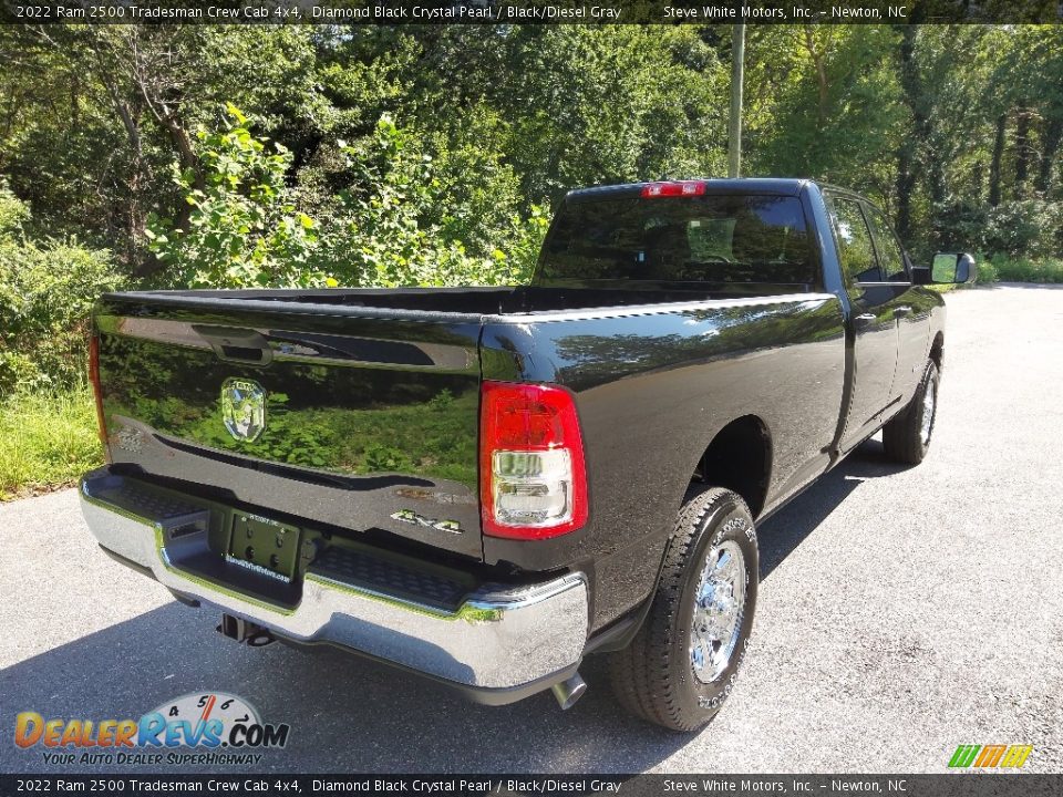 2022 Ram 2500 Tradesman Crew Cab 4x4 Diamond Black Crystal Pearl / Black/Diesel Gray Photo #6