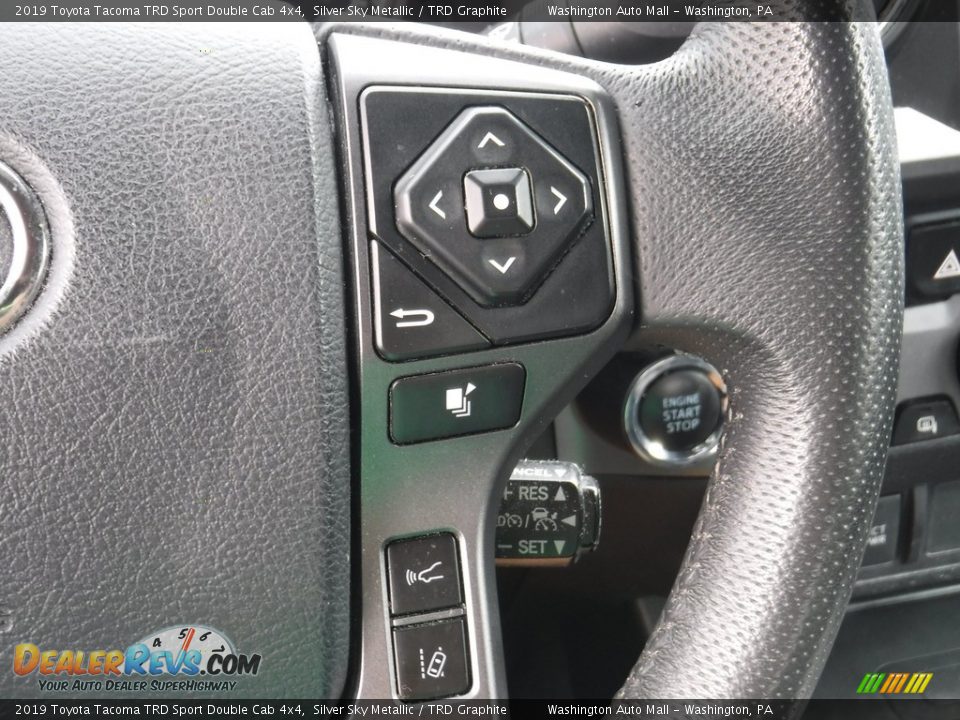 2019 Toyota Tacoma TRD Sport Double Cab 4x4 Silver Sky Metallic / TRD Graphite Photo #9